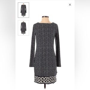 NWT Michael Kors Petite Geometric Slip-on Unlined Sheath Dress